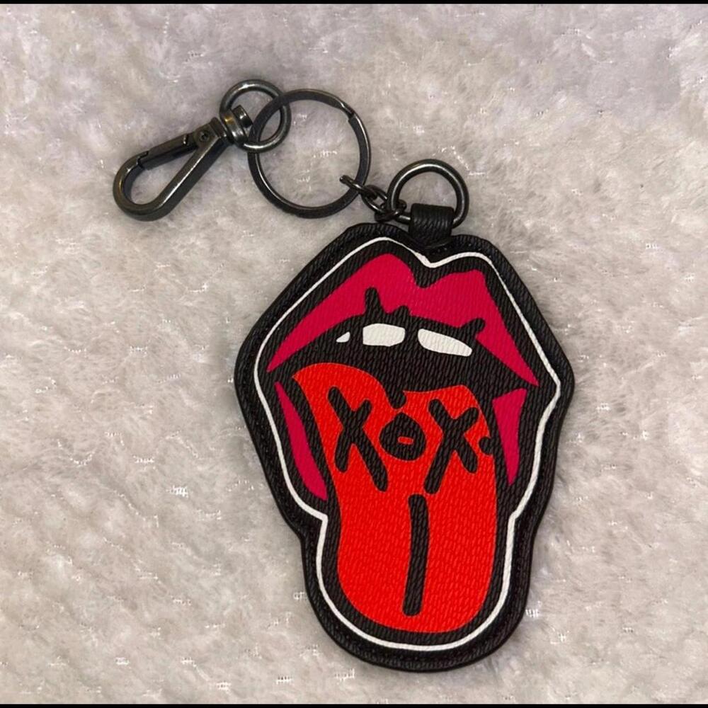 torrid Red and Pink Lip & Tongue Keychain